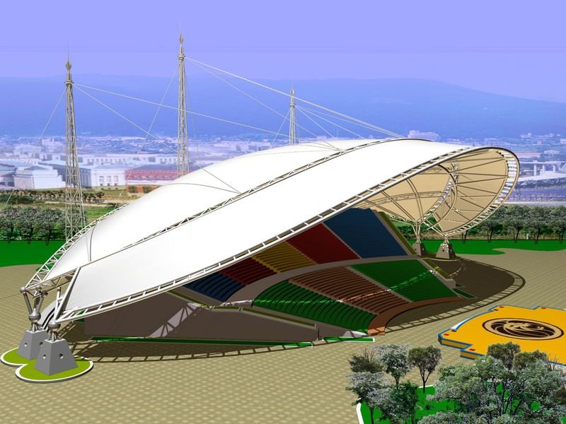 西藏体育场膜结构
